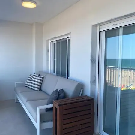 Apartamento 1ª Linea De Playa - Con Piscina Y Parking Playa de Gandia Buitenkant foto