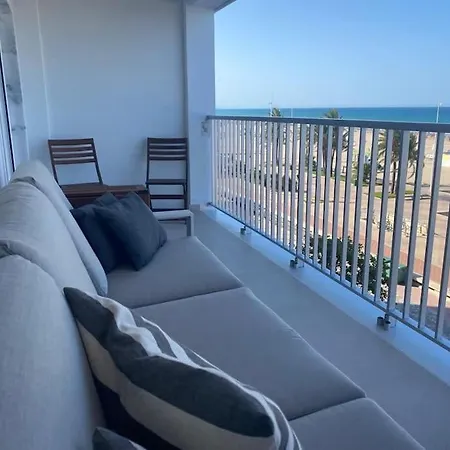 Apartamento 1ª Linea De Playa - Con Piscina Y Parking Playa de Gandia Buitenkant foto