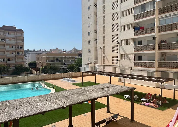 Apartamento 1ª Linea De Playa - Con Piscina Y Parking